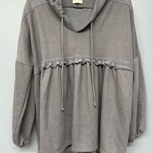 Lovely Melody Gray Hoodie Sweatshirt
